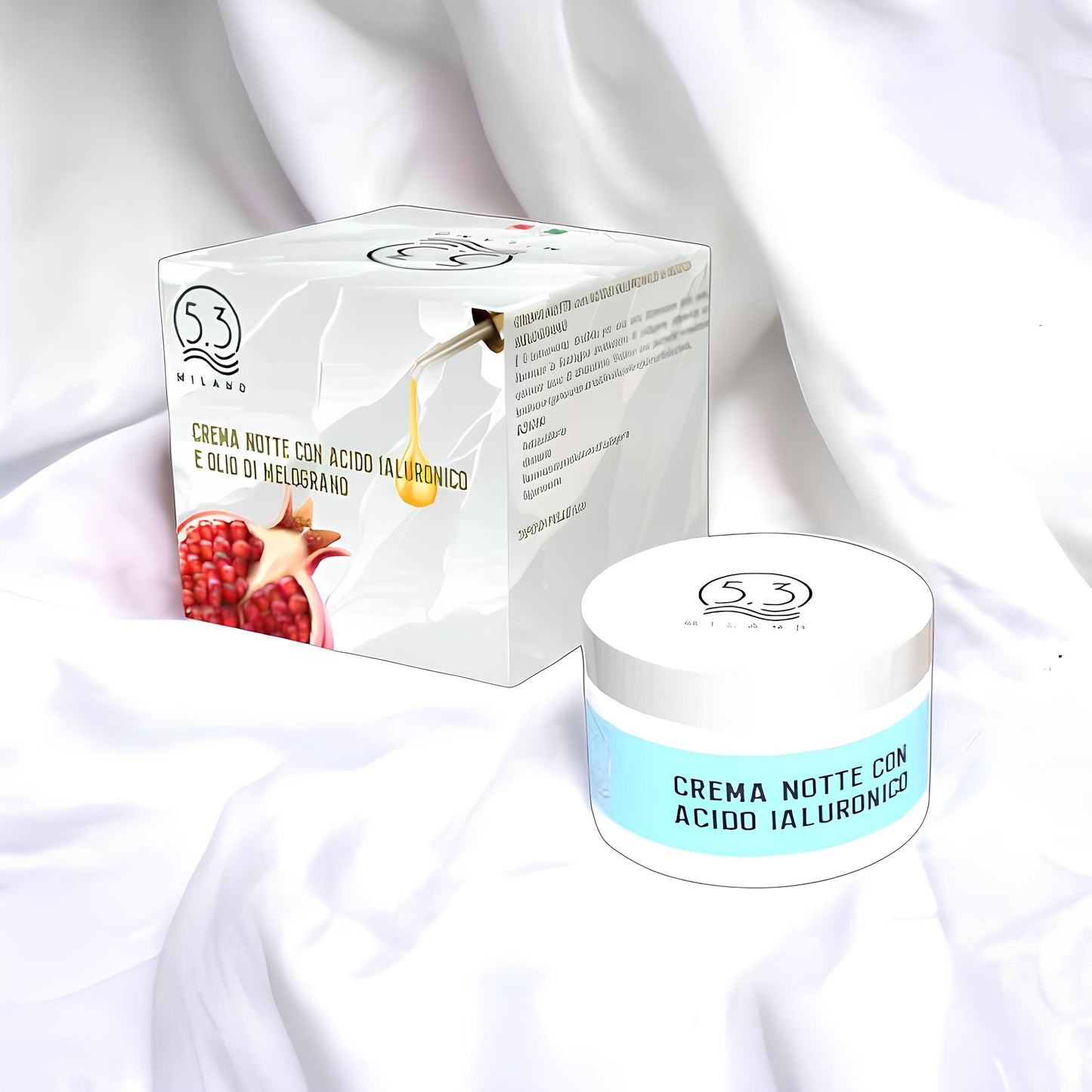 Night cream with hyaluronic acid